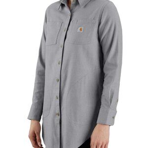 Rugged Flex® Relaxed Fit Midweight Flannel Long-Sleeve Plaid Tunic